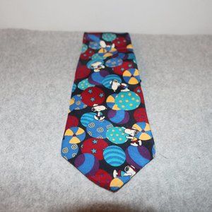 Snoopy & Friends Vintage Tie Necktie Beach Beagle Peanuts 90s